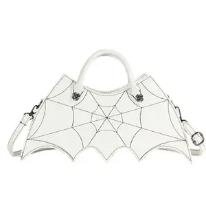 L0389 Foreign Trade New Creative Spoof Fun Personality Bat Girl Pu Handbag Brand Messenger Halloween tote Garment bag Quilted