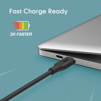 Câble de charge rapide 60W PD MFI Type-C pour iPhone 14/15 Pro Max, en silicone tressé écologique, compatible iOS
