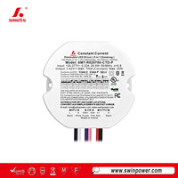 Driver LED à courant constant 20W, sans stroboscope, petit, circulaire, 5 en 1, Triac 0-10V, dimmable, pour éclairage encastré commercial