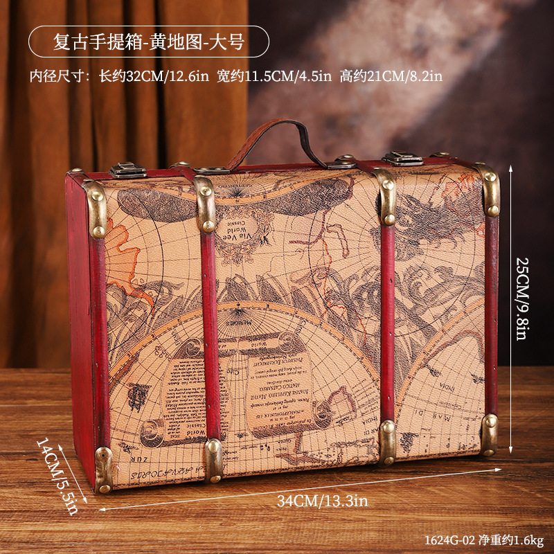 1624G-02 แบบพกพา - แผนที่สีเหลือง - ขนาดใหญ่