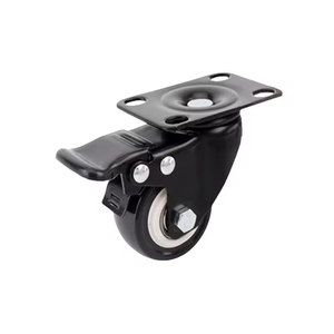 Silent Universal Light Duty Furniture Storage Rack <b>Wheels</b> 1.5 2 Inch PU Polyurethane <b>Wheel</b> Swivel and Fixed Caster - Product Image 1