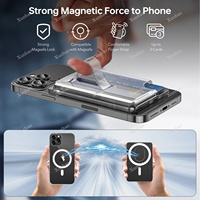 Dompet Magnetik dengan Pegangan Kartu, Penyangga Kartu, dan Penyangga Ponsel untuk Dompet Mag-Safe untuk Apple iPhone 17 16