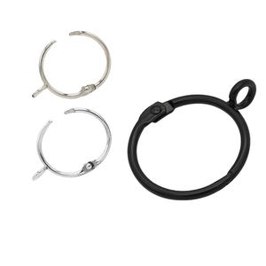 Anneaux de rideau décoratifs pour fenêtre de chambre à coucher, œillets pour tringle à rideau, anneaux de draperie décoratifs avec boucle - Product Image 1