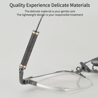Montures de lunettes classiques en métal diamanté pour hommes - Design carré semi-cerclé, lunettes durables, livraison rapide, vente en gros