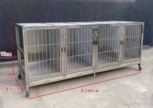 Venta al por mayor de fábrica veterinaria de acero inoxidable cría de perros <span class=keywords><strong>Foster</strong></span> Kennel Cabinet Display multifunción <span class=keywords><strong>Pet</strong></span> Shop Hospital Cage - Product Image 2