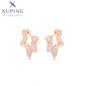 A00911765 xuping jewelry fashion elegant daily luxury gift pentagram environmental copper rose gold color earring