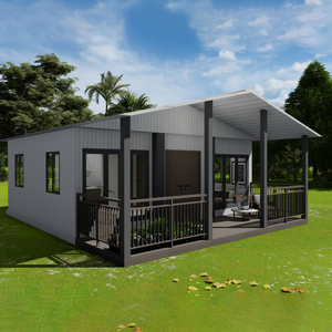 Maison préfabriquée modulaire extensible de luxe de 20 à 40 pieds, style mid-century moderne, certifiée CE, avec panneaux sandwich pour chambre à coucher, portable - Product Image 1