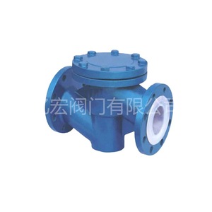 Válvula de Retención Yihong H42F46 con Revestimiento de Fluoropolímero para Aplicaciones de Flujo Limitado en Medios Químicos Corrosivos - Product Image 1