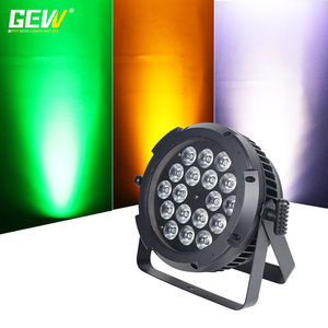 Gevv không thấm nước <span class=keywords><strong>DMX</strong></span> 18x10W 4in1 <span class=keywords><strong>RGBW</strong></span> <span class=keywords><strong>Led</strong></span> ngoài trời không dây phẳng mệnh ánh sáng cho sân khấu đám cưới lightingrgb pin ánh sáng mệnh - Product Image 6