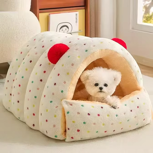 <span class=keywords><strong>2026</strong></span> милый дизайн толстая и теплая Современная полукруглая Закрытая кровать для домашних животных подходит для всех сезонов - Product Image 5