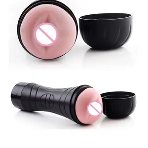 Handheld Man's Sex Toys Penis Masturbation Cup For Men Soft Mouth Anal Vagina Pussy Male Masturbator Vibrator Cup