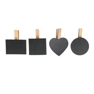 Étiquette en ardoise pour la décoration de la maison pour l'arbre de Noël Étiquette de plante en ardoise écologique - Product Image 1