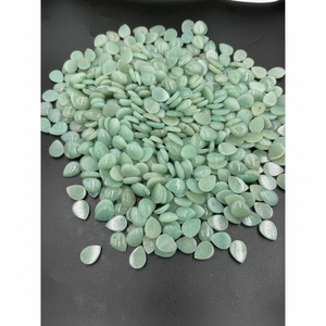 หินอัญมณีธรรมชาติขนาด12X16มม. ทรงลูกแพร์สีเขียวเจียระไนแบบอเมซอน - Product Image 1