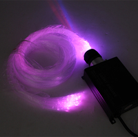 Fibre optique lumineuse, Kit de lumières LED changeantes de couleur avec télécommande, un plafond en forme d'étoiles 16W, v