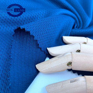 100 Polyester Stripe Birdeye Mesh Knit Fabric pour Sports T-shirt Collar Football Soccer Wear - Product Image 1