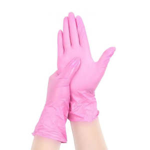 Gants en nitrile rose clair, sans latex, qualité alimentaire, antidérapants, jetables, durables et confortables - Product Image 3