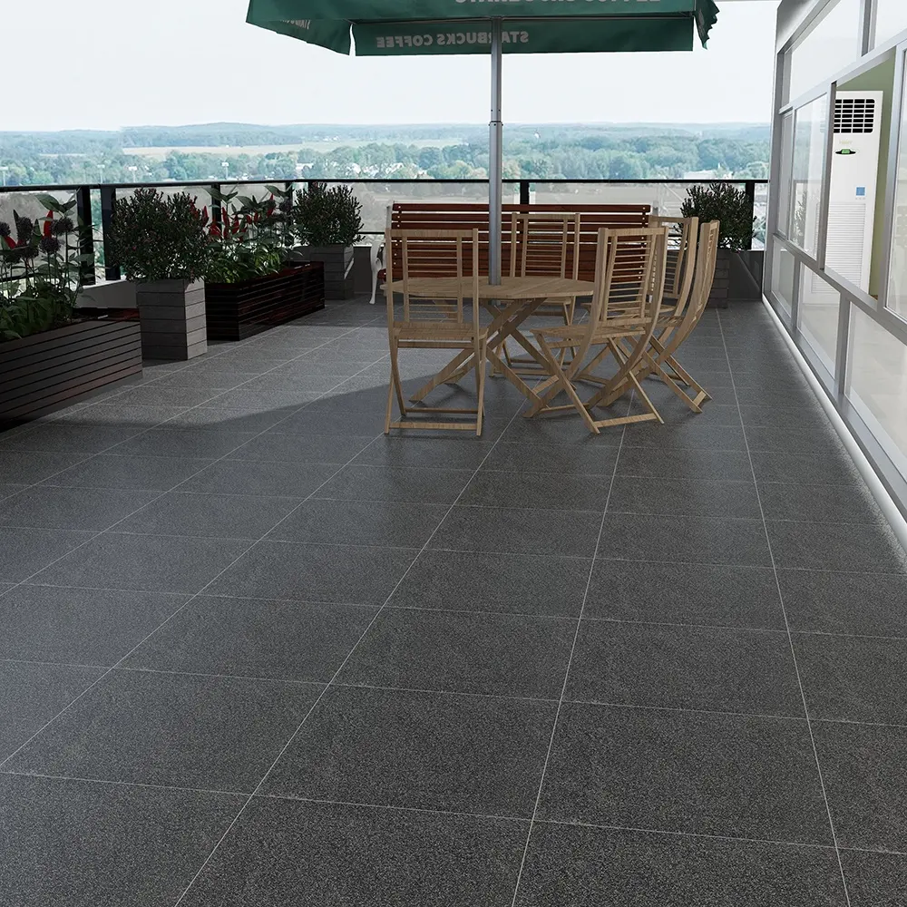 Baldosa 20mm 2cm spessore 60x60mm grigio spessore piastrelle per pavimenti in ceramica per esterni antiscivolo per progetto