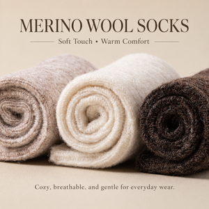 Chaussettes en laine mérinos personnalisées, 100% laine, chaussettes chaudes d'hiver, épaisses, en tricot, pour femmes - Product Image 2