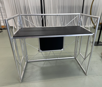 Mesa de DJ Plegable de Aluminio Ajustable, Mesa de DJ con Estructura Personalizada, Soporte de DJ para Eventos