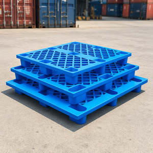 Paleta <span class=keywords><strong>de</strong></span> Plástico HDPE Reciclado para Transporte, 1100*1100, Venta <span class=keywords><strong>de</strong></span> Fábrica, Paleta <span class=keywords><strong>de</strong></span> Plástico Azul <span class=keywords><strong>de</strong></span> 9 Pies Económica para Estanterías - Product Image 3