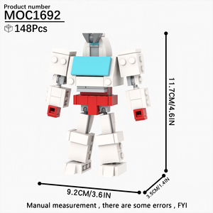 Robot Deformable de Película de Acción, Kits de Ladrillos Creativos MOC, Yoshi <span class=keywords><strong>Mario</strong></span> <span class=keywords><strong>Kart</strong></span>, Ladrillos de Construcción DIY, Juguetes de Bloques de Construcción para Niños MOC1692 - Product Image 3