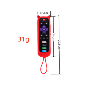 Geschikt Voor Tcl Roku Afstandsbediening Siliconen <span class=keywords><strong>Set</strong></span> Kat Oren Met Touw Algemene Verdikte Anti-Val Lichtgevende Kleur Beschermhoes - Product Image 5