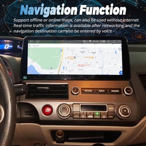 หน้าจอ Qled ขนาด 12.3 นิ้ว วิทยุติดรถยนต์แบบไร้สาย Carplay สำหรับ Honda Civic ปี 2005-2012 เครื่องเล่นมัลติมีเดีย วิดีโอ ระบบ Android 13 4G GPS - Product Image 5