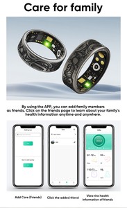Bague connectée étanche avec suivi d'activité et commutation vidéo, compatible iOS et Android, pour hommes et femmes, bague <span class=keywords><strong>de</strong></span> santé - Product Image 4