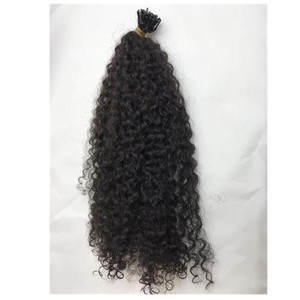 Raw cuticle aligned Hair,factory wholesale kinky curly braiding Microlinks i tips Itip grey i tip human Hair Extensions