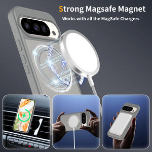 Funda Metálica para Teléfono con Soporte, Cubierta Magnética Giratoria 360° Compatible con <span class=keywords><strong>Pixel</strong></span> 10 9 8 <span class=keywords><strong>7</strong></span> <span class=keywords><strong>Pro</strong></span> XL Fold - Product Image 4