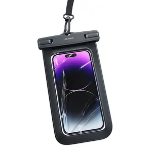 USAMS Wasserdichte Unterwasser-PVC-Telefon tasche Bag Pack Case Cover Für Huawei für Samsung für iPhone wasserdichte Hülle