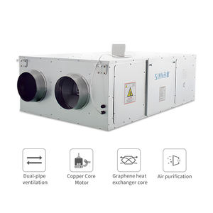 Office Park Máquina de purificación centralizada Sistema de conductos de techo Unidad de ventilación de recuperación de calor - Product Image 6