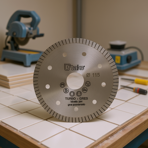 Disco de diamante Ttake de 115 mm Turbo Gres para cortar baldosas de porcelana - Product Image 3
