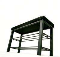 Banc à chaussures moderne en fer à double couche avec rangement pour le salon, meubles de maison, étagères à chaussures pour la maison