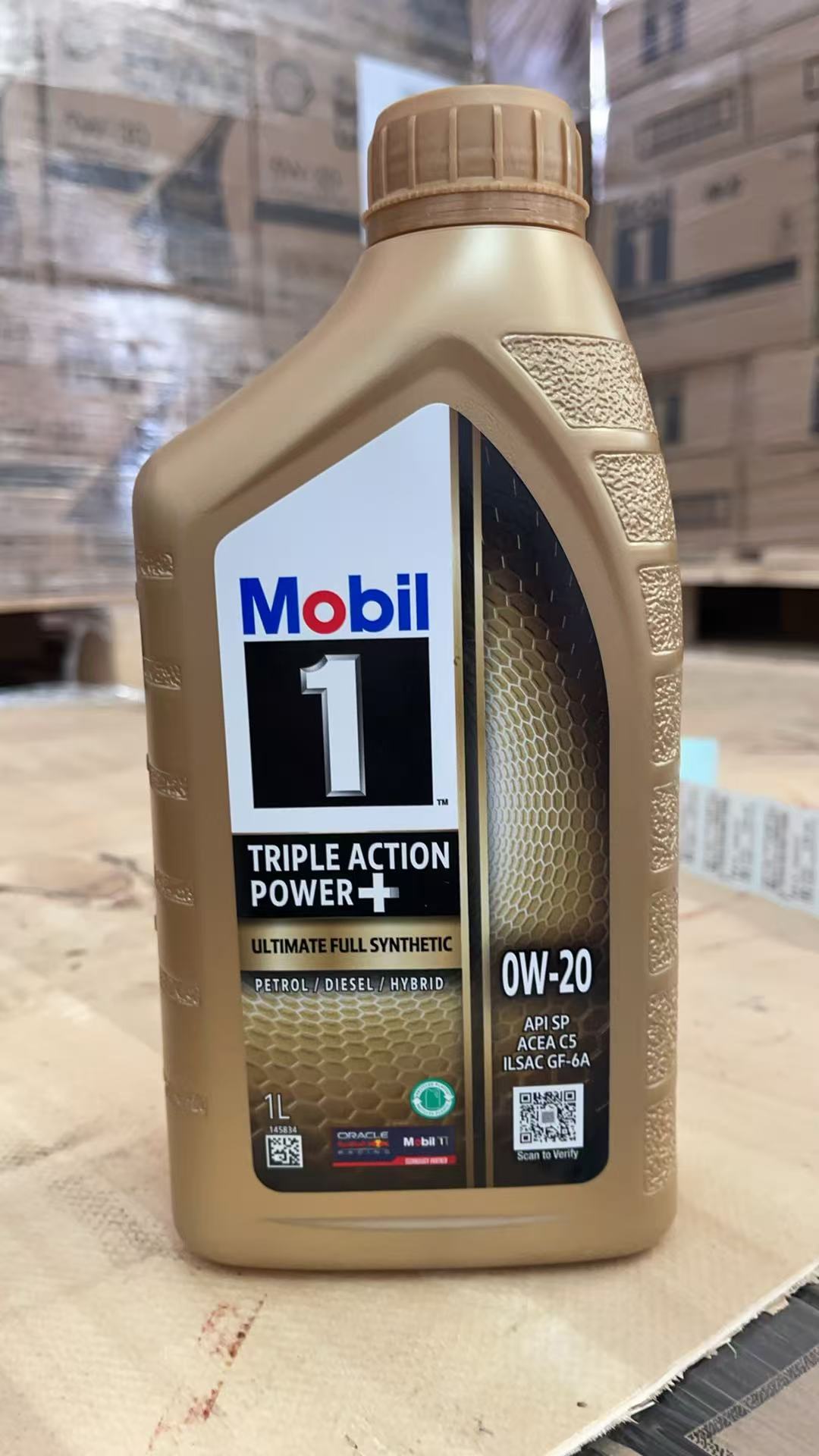 Mobil 1 Golden Edition TRIPLE ACTION POWER+ 0W-20 SP ACEA C5 GF-6A Full Synthetic Engine Oil 1L X 12 Bottles/Case Oil Parts Image 3