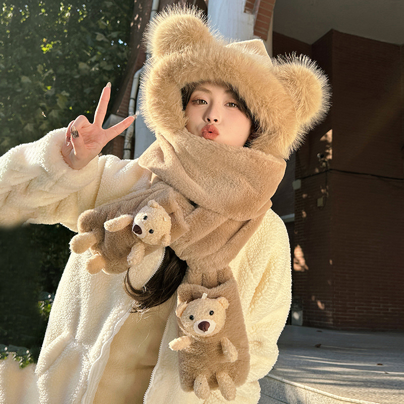 3d bear - coffee color