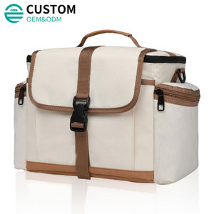 Bolsa Térmica Porta Alimentos Fuliya Personalizada, Nevera Portátil para Picnic, Gran Capacidad, para Viajes, Picnic, Trabajo, Aislada - Product Image 1