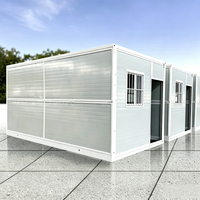 Maison conteneur pliable personnalisée, préfabriquée, modulaire, mobile, portable, à aménagement flexible, installation rapide, durable, Casas Prefabricadas