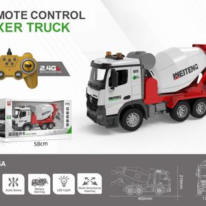 605A 1/14 11-channels <b>Remote</b>-<b>controlled</b> Mixer <b>Truck</b> Hot Selling Simulation Engineering RC <b>Truck</b> 2.4G - Product Image 4