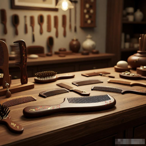 Portable Household Sandalwood <b>Massage</b> <b>Hair</b> Comb - Product Image 6