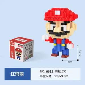 2024 Anime Mini Figures Collectible Toys Blocks Collection Educational Building Block Sets Brick Cartoon Character Assembled Toy