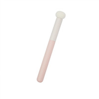 Pinceau éponge correcteur plat professionnel double extrémité Cangli Beauty avec manche en bois pour le visage et le contour des yeux