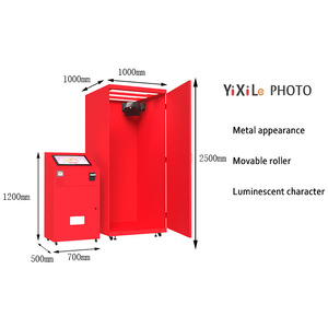 Yixile High Angle Low Angle Instant Self-Catering Photobooth Software Sticker Cámaras IPads SLRs Smartphones 360 Photo Booth - Product Image 2