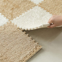 Mousse imbriquée EVA tapis flou revêtement de sol carreaux de tapis moelleux pour enfants parfait pour la décoration de la pépinière salle de jeux de la chambre de bébé