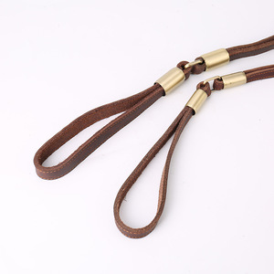 Genuine <strong>Leather</strong> <strong>Dog</strong> Traction Belt <strong>Collar</strong> Adjustable Soft and Durable with Premium Metal Buckle for Medium &amp; Large <strong>Dogs</strong> - Product Image 4