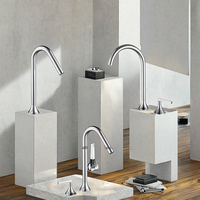 Robinet de salle de bain moderne en laiton de 8 pouces à double poignée en nickel brossé 3 trous ensemble central utilitaire robinet d'évier répandu 2 poignées 3 trous