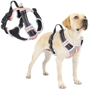 Hunde geschirr Hersteller Tactical Harness Dog Reflective Adjusta ble Custom No Pull Hunde geschirr