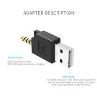 Connecteur adaptateur USB 2.0 mâle à 3.5mm mâle tout nouveau chargeur de synchronisation de données pour iPod Shuffle 2nd et 3rd Compatible sortie cc pour ordinateur portable