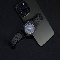 Jam Tangan Analog Digital Pria dengan Bezel Oktagonal, Set Hadiah Gelang Logam dengan Alat, Jam Tangan Multifungsi