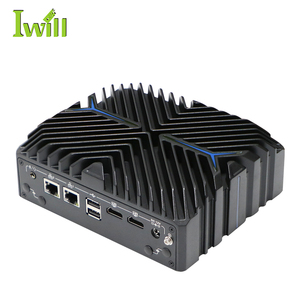 Fanless <span class=keywords><strong>mini</strong></span> pc 12th gen N3222 chiosco incorporato pc i5 12th gen <span class=keywords><strong>dieci</strong></span> core 2 * RJ45 LAN per robot AI - Product Image 3